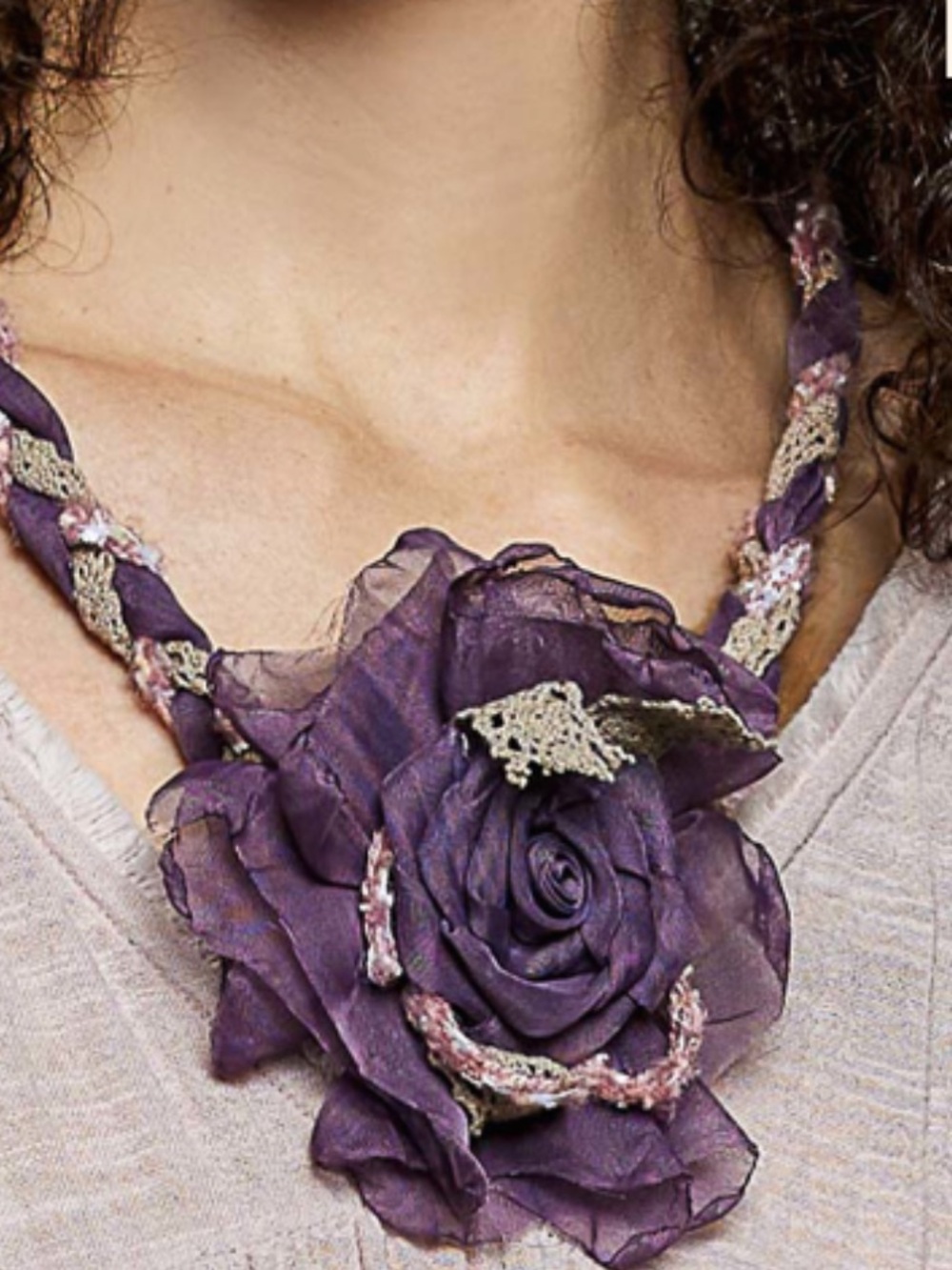 💕 Coming Soon! POL Handcrafted Purple Floral Belt